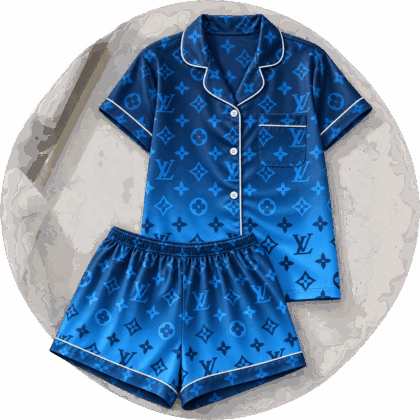 Louis Vuitton | Blue Ombré Monogram Pajamas Set Fall 2026 Collection