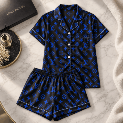 Louis Vuitton | Electric Blue Monogram Pajamas Set Fall 2026 Collection