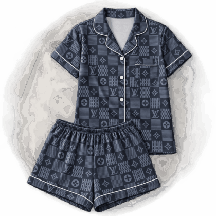 Louis Vuitton | Tonal Monogram Patchwork Pajamas Set Fall 2026 Collection
