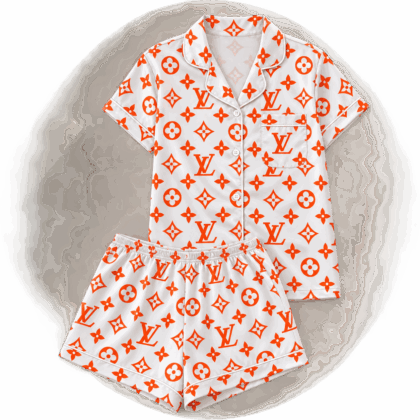 Louis Vuitton | Orange Monogram Print Pajamas Set Fall 2026 Collection