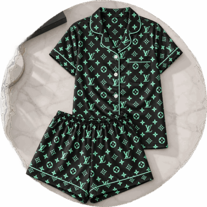 Louis Vuitton | Mint Monogram Print Pajamas Set Winter 2026 Collection