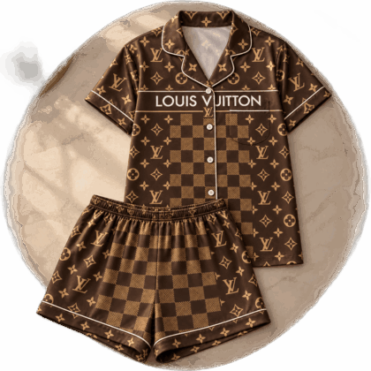 Louis Vuitton | Monogram Checkerboard Print Pajamas Set Winter 2026 Collection