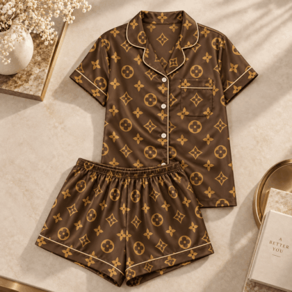 Louis Vuitton | Classic Brown Monogram Pajamas Set Winter 2026 Collection