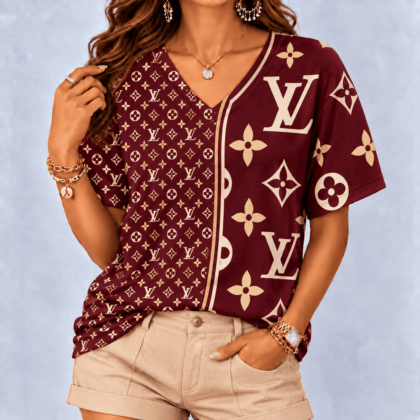 Louis Vuitton | Premium Signature Monogram V-Neck Collection 06