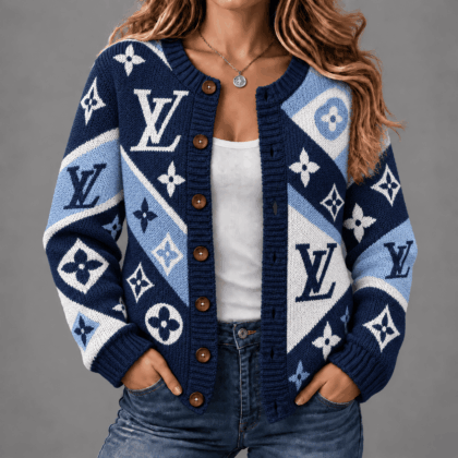 Louis Vuitton | Premium Signature Monogram Cardigan Worn Collection 07