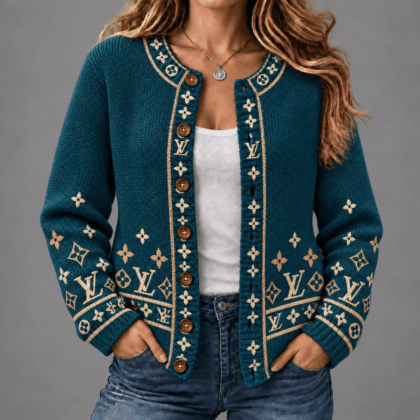 Louis Vuitton | Premium Signature Monogram Cardigan Worn Collection 13