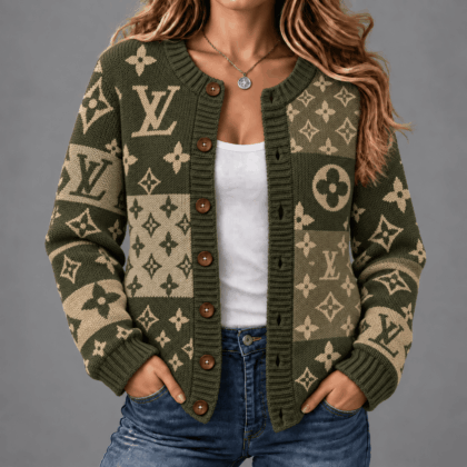Louis Vuitton | Premium Signature Monogram Cardigan Worn Collection 15