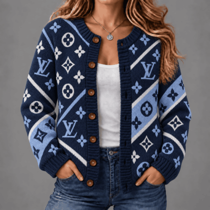 Louis Vuitton | Premium Signature Monogram Cardigan Worn Collection 17