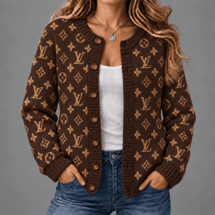 Louis Vuitton | Premium Signature Monogram Cardigan Worn Collection 20
