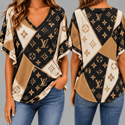 Louis Vuitton | Premium Signature Monogram V-Neck Collection 22