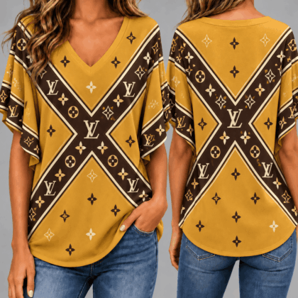 Louis Vuitton | Premium Signature Monogram V-Neck Collection 24