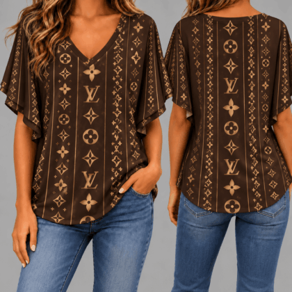Louis Vuitton | Premium Signature Monogram V-Neck Collection 26