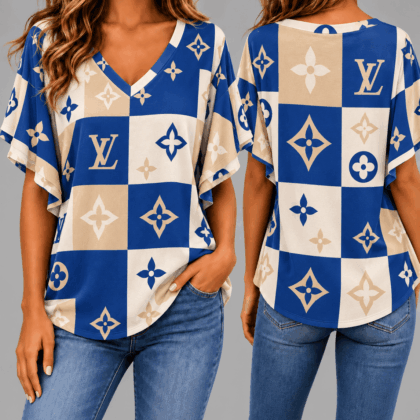 Louis Vuitton | Premium Signature Monogram V-Neck Collection 28