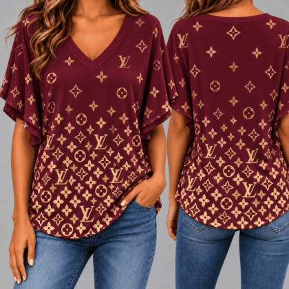 Louis Vuitton | Premium Signature Monogram V-Neck Collection 34