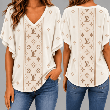 Louis Vuitton | Premium Signature Monogram V-Neck Collection 38