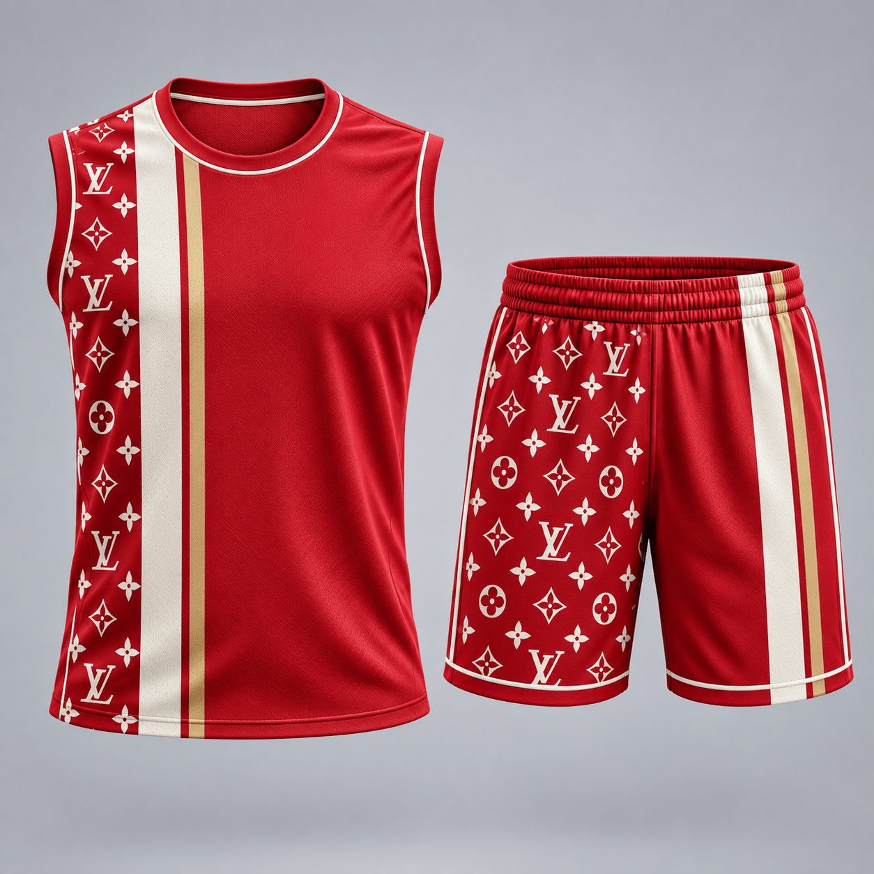 Louis Vuitton | Premium Signature Monogram Tank Top Set Collection 06