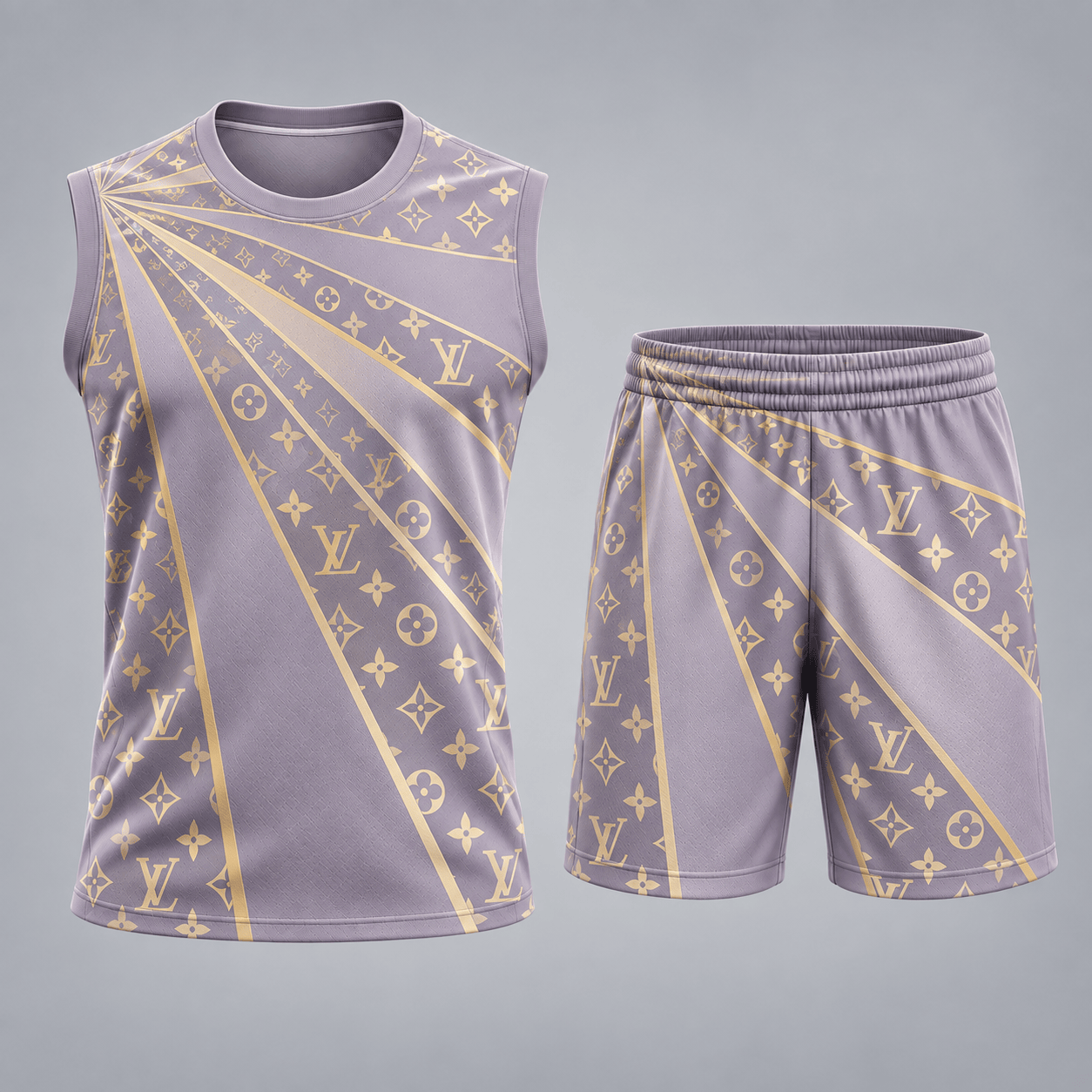Louis Vuitton | Premium Signature Monogram Tank Top Set Collection 07