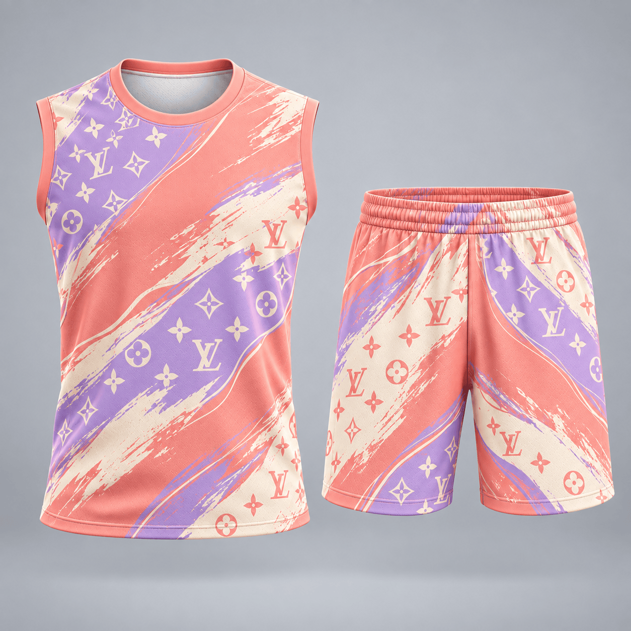 Louis Vuitton | Premium Signature Monogram Tank Top Set Collection 10