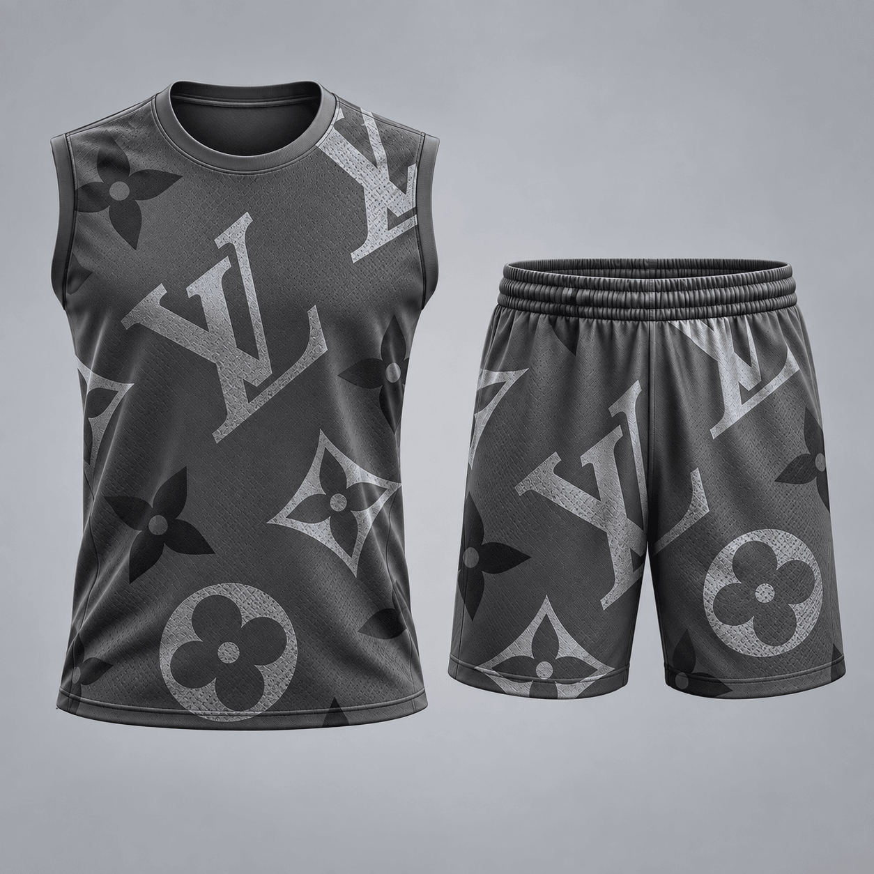 Louis Vuitton | Premium Signature Monogram Tank Top Set Collection 14